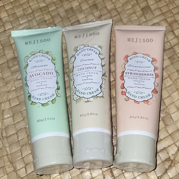 Mejisoo Hand Cream Set - Avocado, Coconut, Strawberry - Picture 1 of 8